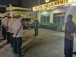Kapolsek Pasar Kemis Polresta Tangerang Pimpin Apel Cipkon Malam Minggu