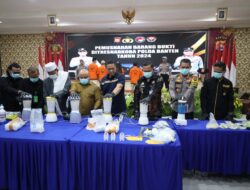 Pasca Rilis Akhir Tahun, Polda Banten Musnahkan Barang Bukti Narkoba