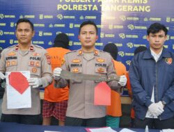 POLSEK PASAR KEMIS BERHASIL UNGKAP, TIGA ANGGOTA GENG MOTOR, PELAKU BEGAL DAN SEORANG PENADAH