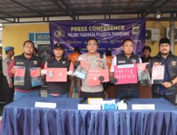 Polsek Tigaraksa Tangkap Lima Pengedar Sabu, Kapolsek Tegaskan Komitmen Berantas Narkoba