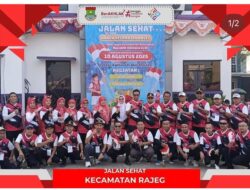 Ajudan Ketua KNPI Rajeg, Faiq Dhiaul Haq, Turut Memeriahkan Lomba Gerak Jalan di Kecamatan Rajeg