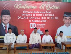 Wujud Syukur 80 Tahun Kemerdekaan RI, Divisi Humas Polri Bersama 80 Hafiz Menggelar Khataman Quran 