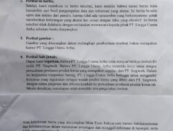 Hak Jawab PT. Lingga Utama Artha, Terkait Pemberitaan Tanggal 17 September 2025