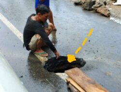 Warga Resah, Jalan Penghubung Amblas Berbulan Bulan Belum Ada Perbaikan Dari Pemerintah.