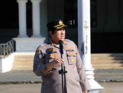 Polda Banten Gelar Apel Pengamanan Rapat Paripurna dan Unjuk Rasa