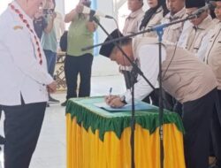 Bupati Tanggamus Drs. H.Moh.Saleh Asnawi.MA,MH.Melantik Satgas Jalan Lurus Periode 2025 – 2030.