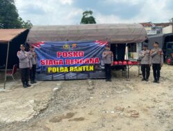 Perkuat Kesiapsiagaan, Ditsamapta Polda Banten Kerahkan Personel dan Peralatan Lengkap di Cipanas