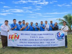 IWO Indonesia Provinsi Banten Turut Semarakkan HPN 2026 Sekaligus Rayakan HUT ke-8 IWOI di Pantai Anyer.