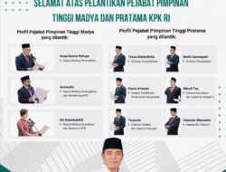 Ketua Umum IWO Indonesia Sampaikan Ucapan Selamat atas Pelantikan Pejabat Pimpinan Tinggi Madya dan Pratama KPK RI