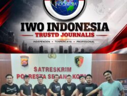 IWO-I banten apresiasi kinerja polres serang kota,tangkap pelaku tipu gelap yang mengaku buser.