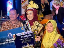 Tasya Angelina Sukses Mewakili Kecamatan Air Naningan dan Mendapatkan juara 1 Umum Diajang Lomba Muli Mekhanai Kabupaten Tanggamus Tahun 2026.