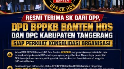Resmi Terima SK dari DPP, DPD BPPKB Banten HDS dan DPC Kabupaten Tangerang Siap Perkuat Konsolidasi Organisasi