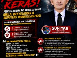IWOI Kabupaten Tangerang Kecam Pernyataan Waka PWI Kabupaten Bogor: Tegaskan UKW Bukan Dasar Pemidanaan, Minta Klarifikasi Terbuka