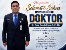 Resmi Sandang Gelar Doktor, Pembina DPW IWO Indonesia Dr. Yuda Ganda Putra Tegaskan Pentingnya Pers Berbasis Ilmu Pengetahuan dan Integritas