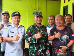 Pererat sinergitas, danramil 05/Bantar gebang dan forkopincam mustika jaya gelar silaturahmi ke kediaman ketua IWO – I kota Bekasi.