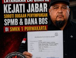 Ade Gentong Layangkan Laporan ke Kejati Jabar, Soroti Dugaan Penyimpangan SPMB dan Dana BOS di SMKN 1 Purwakarta
