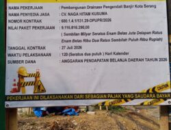 Ketua DPD IWO Indonesia Kota Serang Desak Pengawasan Diperketat dan Mutu Pekerjaan Diverifikasi Secara Teknis