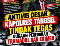 Viral Penjualan Tramadol dan Eximer, Aktivis Pertanyakan Langkah Aparat di Tangsel