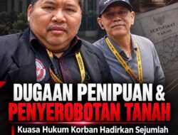 Dugaan Penipuan dan Penyerobotan Tanah, Kuasa Hukum Korban Hadirkan Sejumlah Saksi ke Polres Metro Bekasi