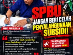 SUBSIDI BUKAN LADANG OKNUM! KETUA IWO INDONESIA BANTEN DESAK PENGAWASAN DIPERKUAT, BPH MIGAS DIMINTA BUKA JALUR PENGADUAN DI SETIAP SPBU
