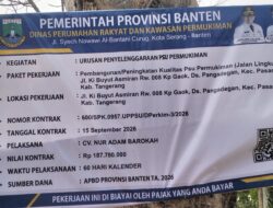 Proyek Jalan Lingkungan Rp187 Juta di Kampung Gaok Disorot, IWO-I Pertanyakan Fungsi Pengawas
